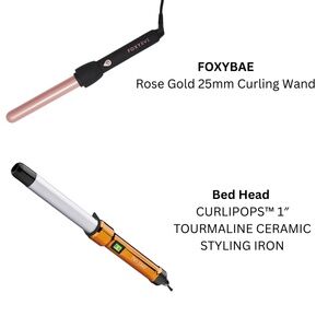 Bed Head Curlipops & Foxy Bae Rose Gold Curling Irons - Bundle of 2